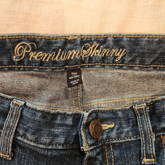 Gap Jeans midrise y2k skinny dark wash womens size 10 - Picture 9 of 9